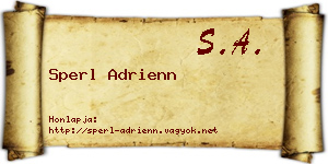 Sperl Adrienn névjegykártya